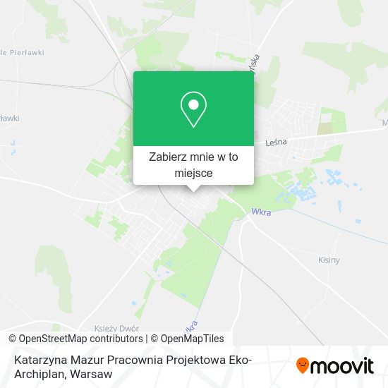 Mapa Katarzyna Mazur Pracownia Projektowa Eko-Archiplan