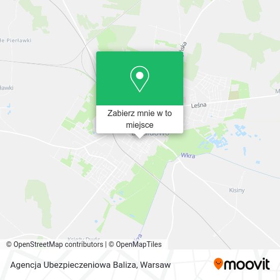 Mapa Agencja Ubezpieczeniowa Baliza