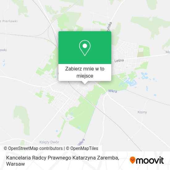 Mapa Kancelaria Radcy Prawnego Katarzyna Zaremba