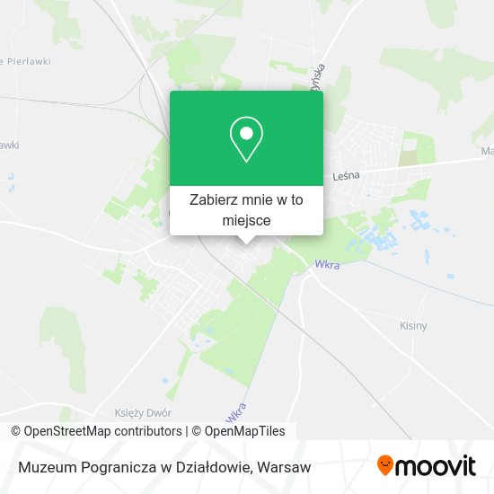 Mapa Muzeum Pogranicza w Działdowie