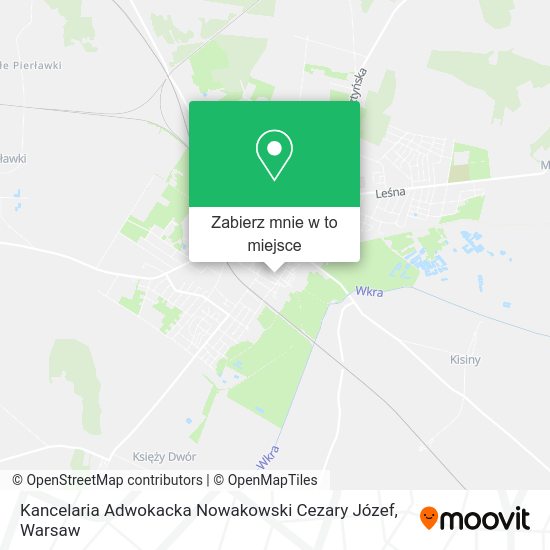 Mapa Kancelaria Adwokacka Nowakowski Cezary Józef