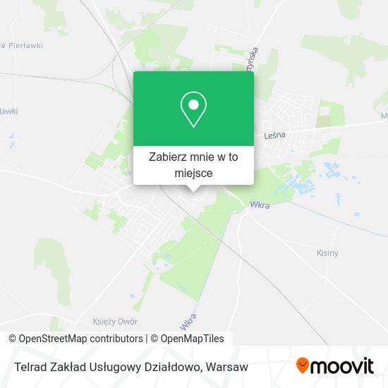 Mapa Telrad Zakład Usługowy Działdowo