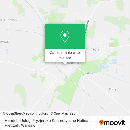 Mapa Handel i Usługi Fryzjersko Kosmetyczne Halina Pietrzak