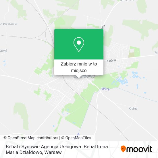 Mapa Behal i Synowie Agencja Usługowa. Behal Irena Maria Działdowo