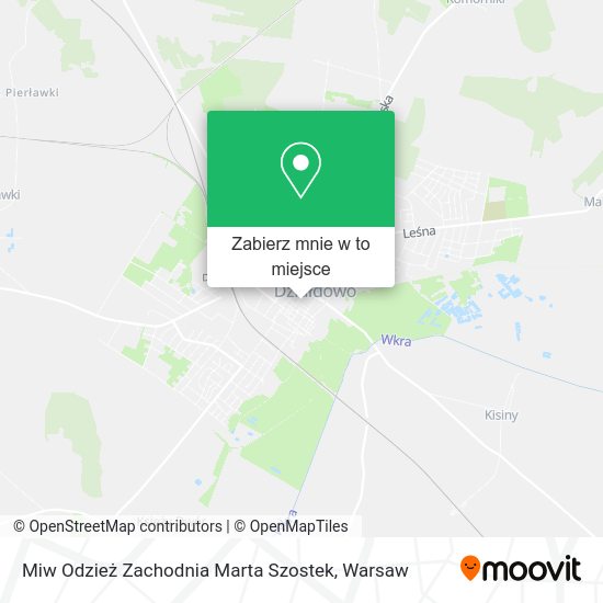 Mapa Miw Odzież Zachodnia Marta Szostek