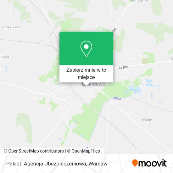 Mapa Pakiet. Agencja Ubezpieczeniowa