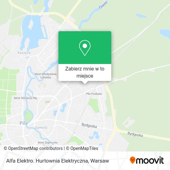 Mapa Alfa Elektro. Hurtownia Elektryczna