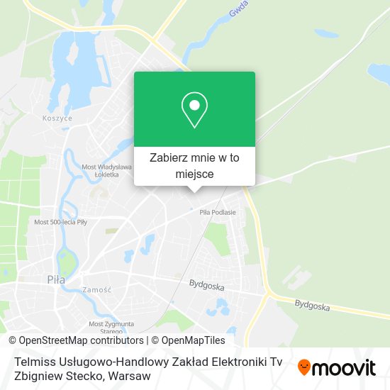 Mapa Telmiss Usługowo-Handlowy Zakład Elektroniki Tv Zbigniew Stecko