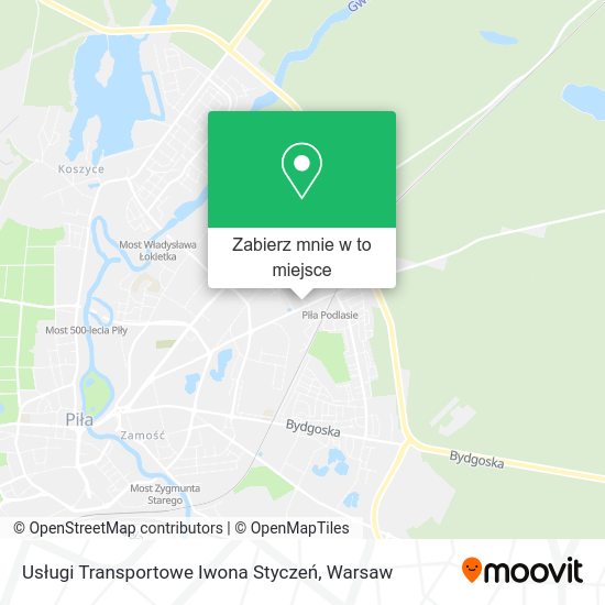 Mapa Usługi Transportowe Iwona Styczeń