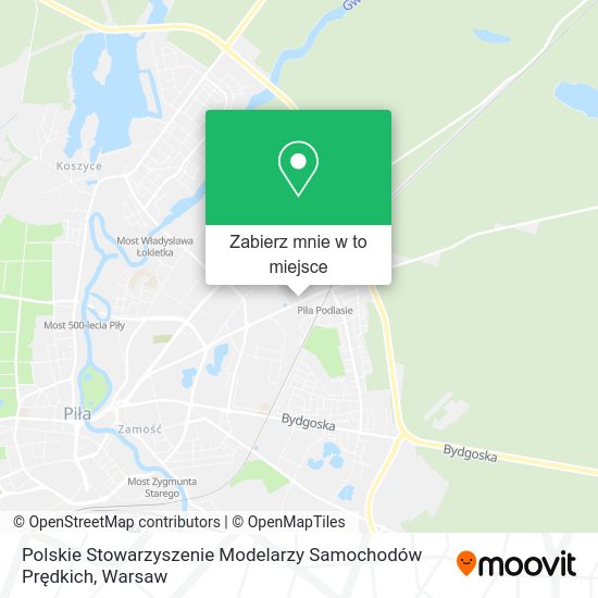 Mapa Polskie Stowarzyszenie Modelarzy Samochodów Prędkich