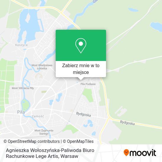 Mapa Agnieszka Wołoszyńska-Paliwoda Biuro Rachunkowe Lege Artis