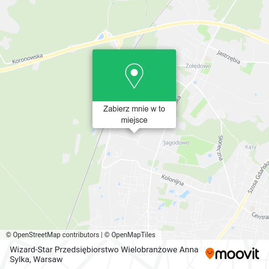 Mapa Wizard-Star Przedsiębiorstwo Wielobranżowe Anna Sylka