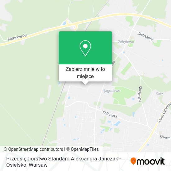 Mapa Przedsiębiorstwo Standard Aleksandra Janczak - Osielsko