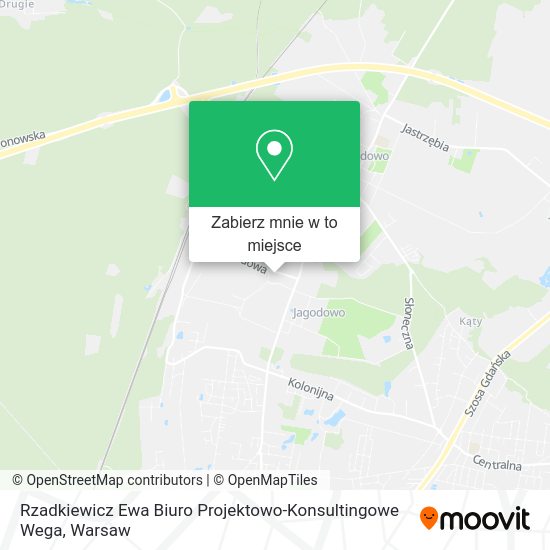 Mapa Rzadkiewicz Ewa Biuro Projektowo-Konsultingowe Wega