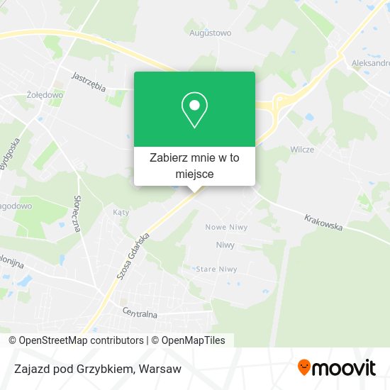 Mapa Zajazd pod Grzybkiem