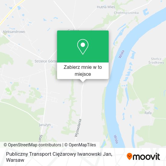 Mapa Publiczny Transport Ciężarowy Iwanowski Jan