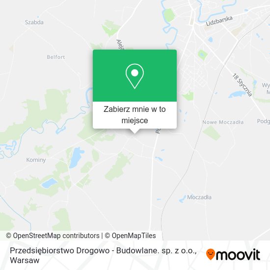 Mapa Przedsiębiorstwo Drogowo - Budowlane. sp. z o.o.