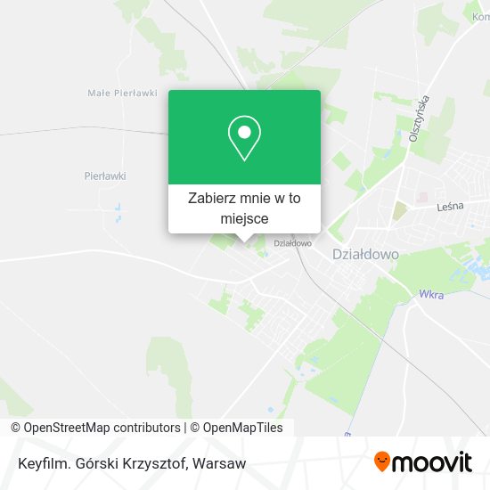 Mapa Keyfilm. Górski Krzysztof