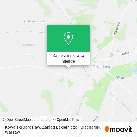 Mapa Kowalski Jarosław. Zakład Lakierniczo - Blacharski