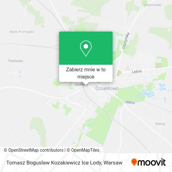 Mapa Tomasz Bogusław Kozakiewicz Ice Lody