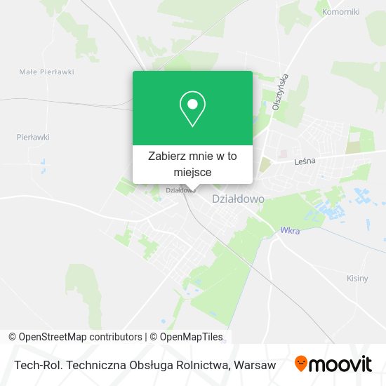 Mapa Tech-Rol. Techniczna Obsługa Rolnictwa