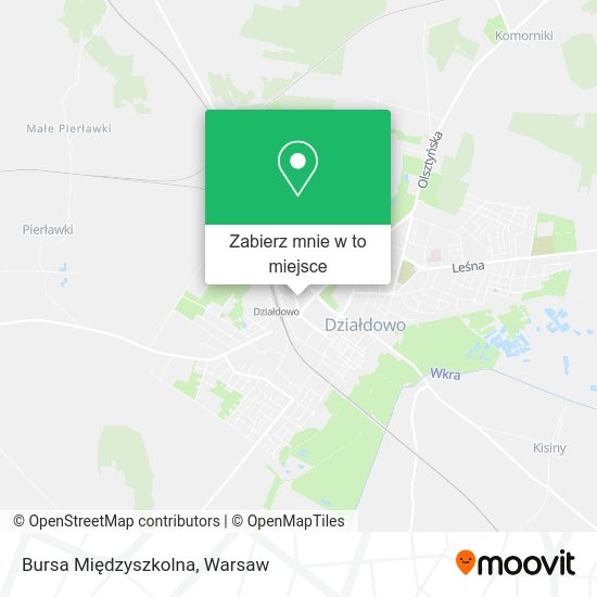 Mapa Bursa Międzyszkolna