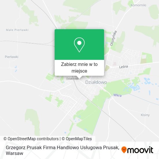 Mapa Grzegorz Prusak Firma Handlowo Usługowa Prusak