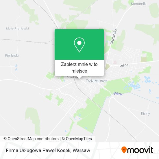 Mapa Firma Usługowa Paweł Kosek