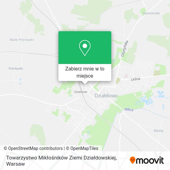 Mapa Towarzystwo Mikłośników Ziemi Działdowskiej