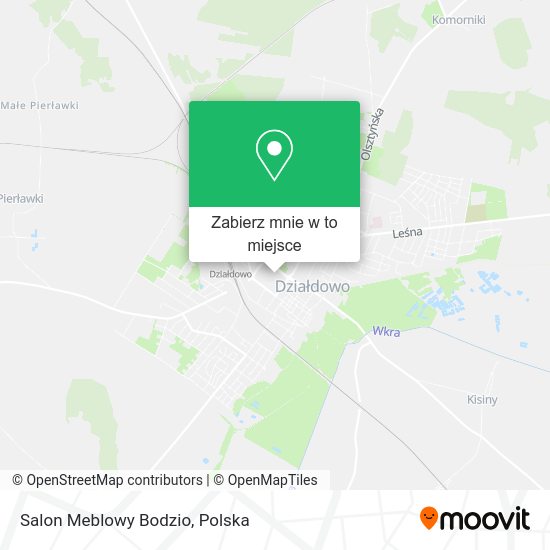 Mapa Salon Meblowy Bodzio