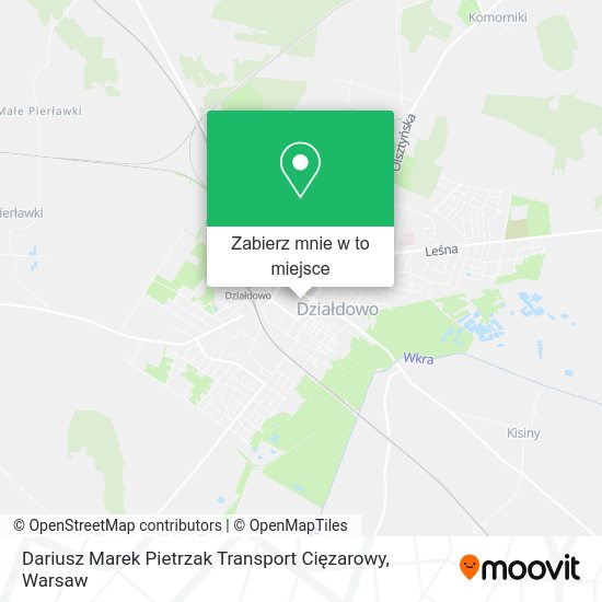 Mapa Dariusz Marek Pietrzak Transport Cięzarowy