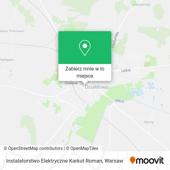 Mapa Instalatorstwo Elektryczne Karkut Roman