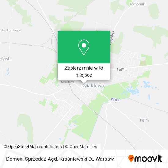 Mapa Domex. Sprzedaż Agd. Kraśniewski D.