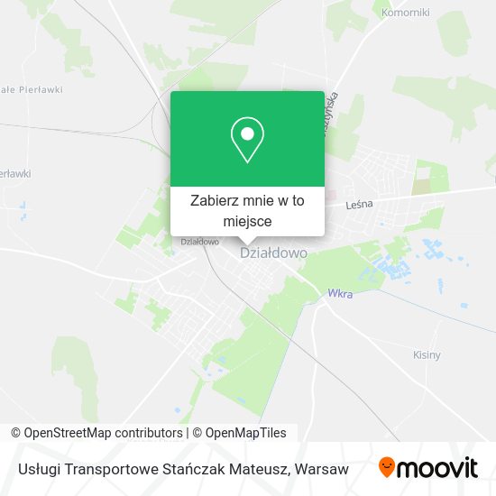 Mapa Usługi Transportowe Stańczak Mateusz