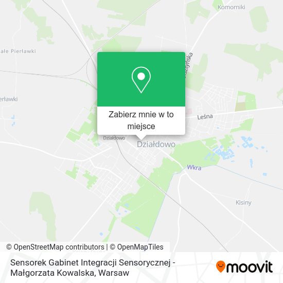 Mapa Sensorek Gabinet Integracji Sensorycznej -Małgorzata Kowalska