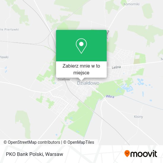 Mapa PKO Bank Polski