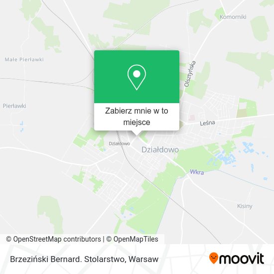 Mapa Brzeziński Bernard. Stolarstwo