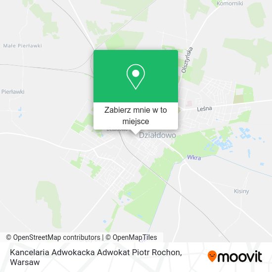 Mapa Kancelaria Adwokacka Adwokat Piotr Rochon