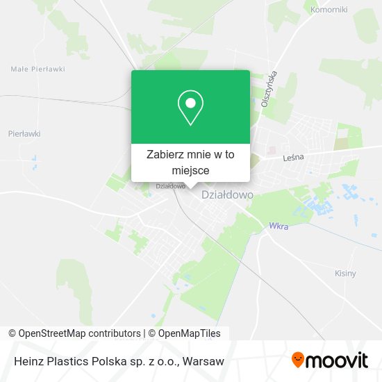 Mapa Heinz Plastics Polska sp. z o.o.