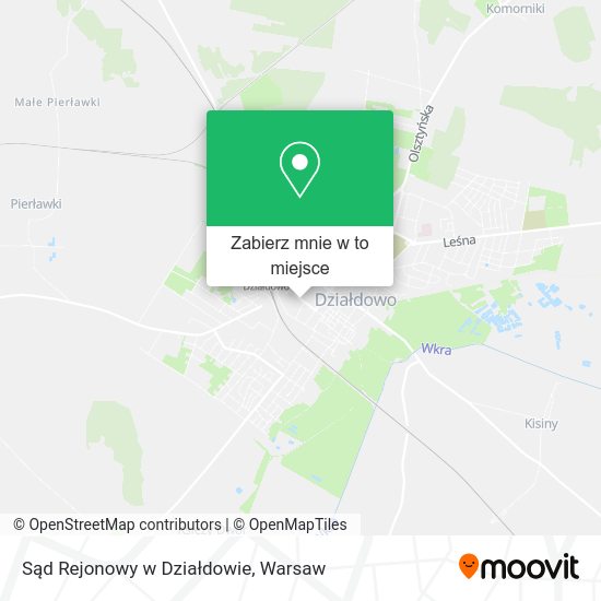 Mapa Sąd Rejonowy w Działdowie