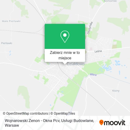 Mapa Wojnarowski Zenon - Okna Pcv, Usługi Budowlane