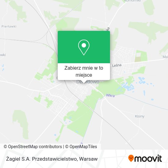 Mapa Żagiel S.A. Przedstawicielstwo