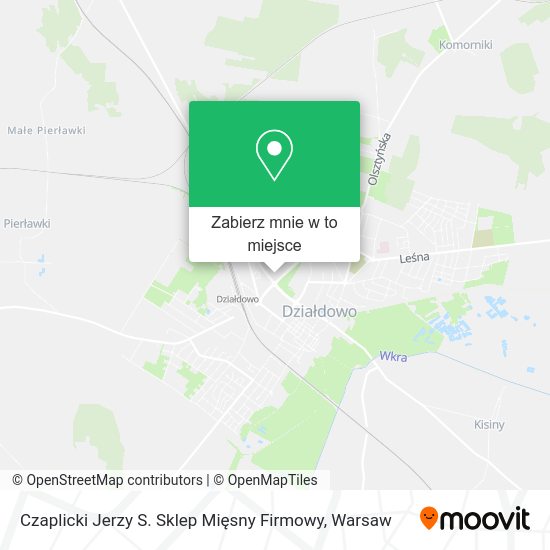 Mapa Czaplicki Jerzy S. Sklep Mięsny Firmowy