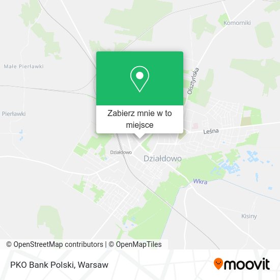 Mapa PKO Bank Polski