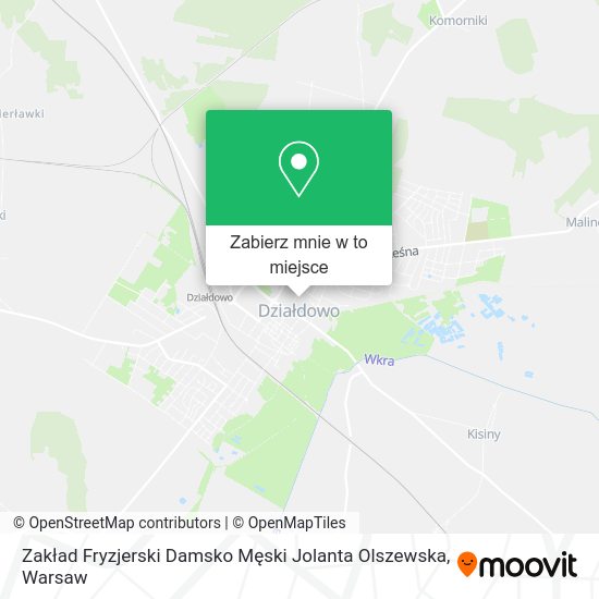 Mapa Zakład Fryzjerski Damsko Męski Jolanta Olszewska