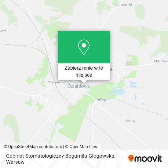 Mapa Gabinet Stomatologiczny Bogumiła Głogowska