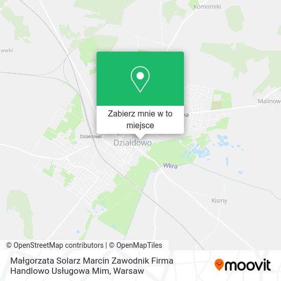 Mapa Małgorzata Solarz Marcin Zawodnik Firma Handlowo Usługowa Mim