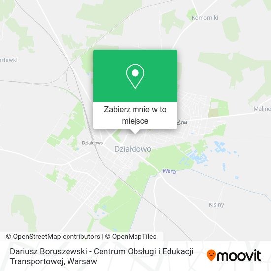 Mapa Dariusz Boruszewski - Centrum Obsługi i Edukacji Transportowej