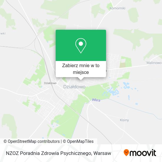 Mapa NZOZ Poradnia Zdrowia Psychicznego