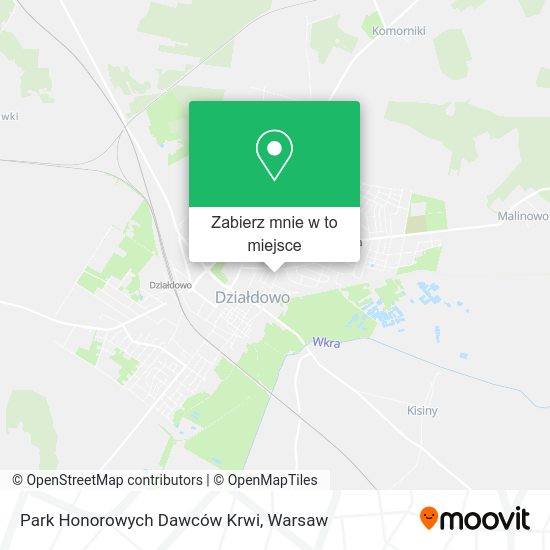 Mapa Park Honorowych Dawców Krwi